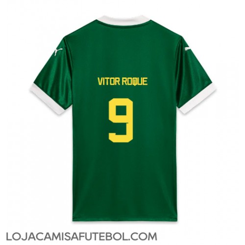Camisa de Futebol Palmeiras Vitor Roque #9 Equipamento Principal 2025-26 Manga Curta Camisa de Futebol Palmeiras Vitor Roque #9 Equipamento Principal 2025-26 Manga Curta